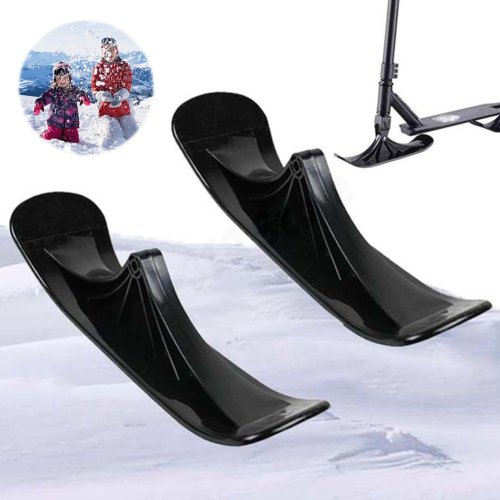 Bild von Kinderschneeschlitten-Set mit Rollen – Outdoor-Ski-Board für Kinder, Schnee-Schlitten und Roller Ski für Winterspaß im Freien