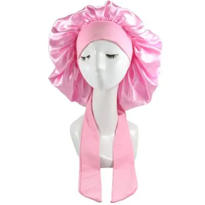 Image de Bonnet de Nuit en Satin - Soins Capillaires & Confort