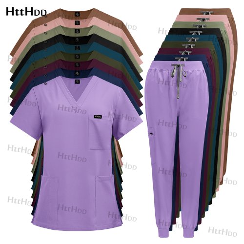 Afbeelding van Verpleegkundige Accessoires Nieuwe Mode Chirurgische Uniformen Vrouw Klinische Verpleging Pediatrie Werkkleding Heren Scrub Ziekenhuis Scrub Sets