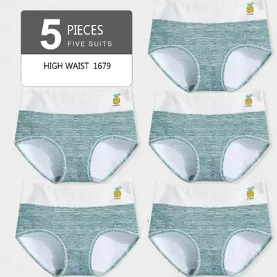 Image de Ensemble Sous-Vêtements Femme 5 Pièces - Coton Bio & Amincissant