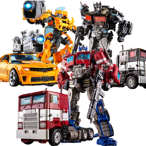 Zdjęcie Zabawki Transformujące Robot Samochód Stop Metalu Plastik YS04A Bumblebee Optimus Figurka Akcji Anime Filmowa Seria Prezent Urodzinowy dla Dzieci