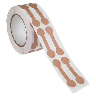 Image de Étiquettes Prix Bijoux Auto-Adhésives Marron - 500/1000 Pièces