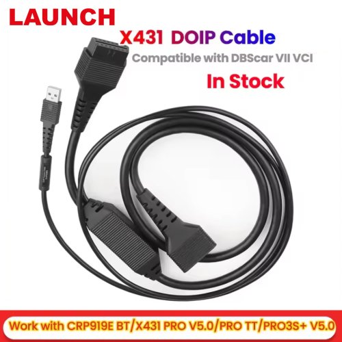 Imagen de Adaptador de Cable DOIP de 16 Pines para Escáner OBD2 Launch X431 Series - Conector Compatible con Protocolo DOIP para Diagnóstico Automotriz