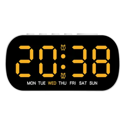 Image de Horloge LED USB - Réveil Numérique avec Alarme Double et Mode Nuit