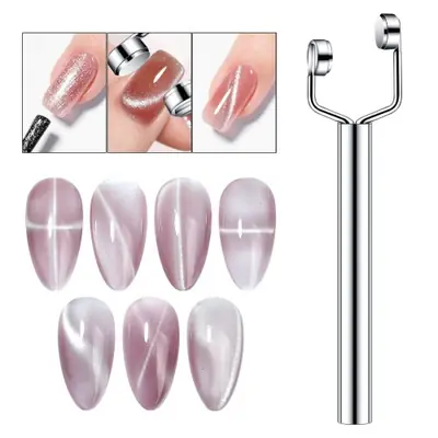 Image de Bâton Magnétique 3 en 1 pour Effet Œil de Chat - Outil Nail Art