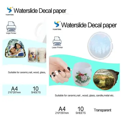 Image de Feuilles de Transfert A4 pour Imprimante - Décalcomanies Faciles à Utiliser