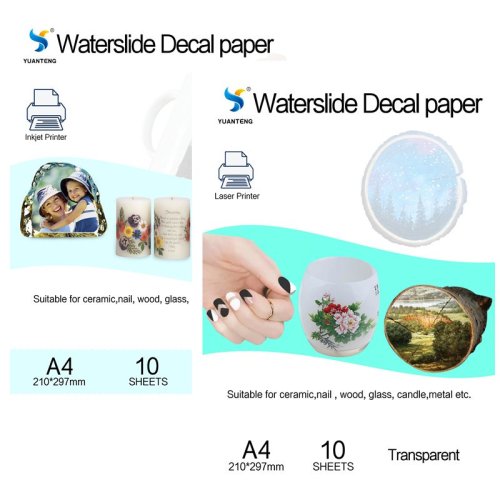 Bild von Wassertransferfolie A4 – DIY Aufkleber für Drucker