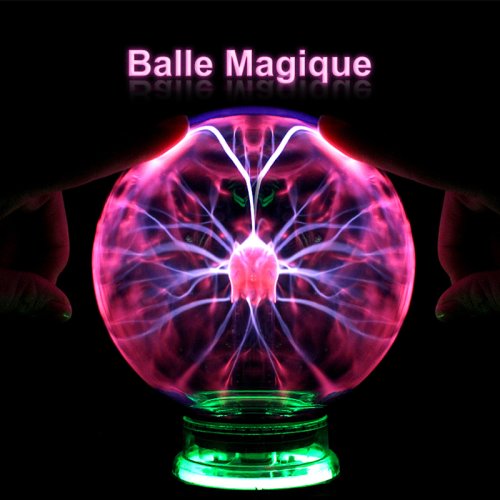 Image of Magical Plasma Ball Light – 3 to 6 Inch Glass Lightning Lamp with Colorful Glow, Perfect Night Light for Kids, Christmas Gift, Party Decor & Table Accent
