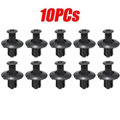 Image de 50 Clips de Fixation Noirs pour Voiture - Kit de Réparation Intérieur