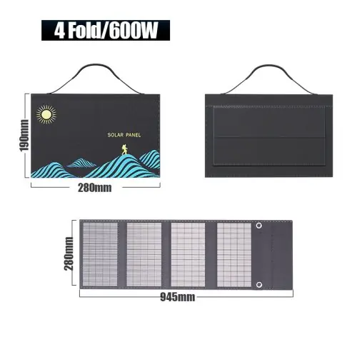 Image de Panneau Solaire 1000W Portable avec Sortie USB