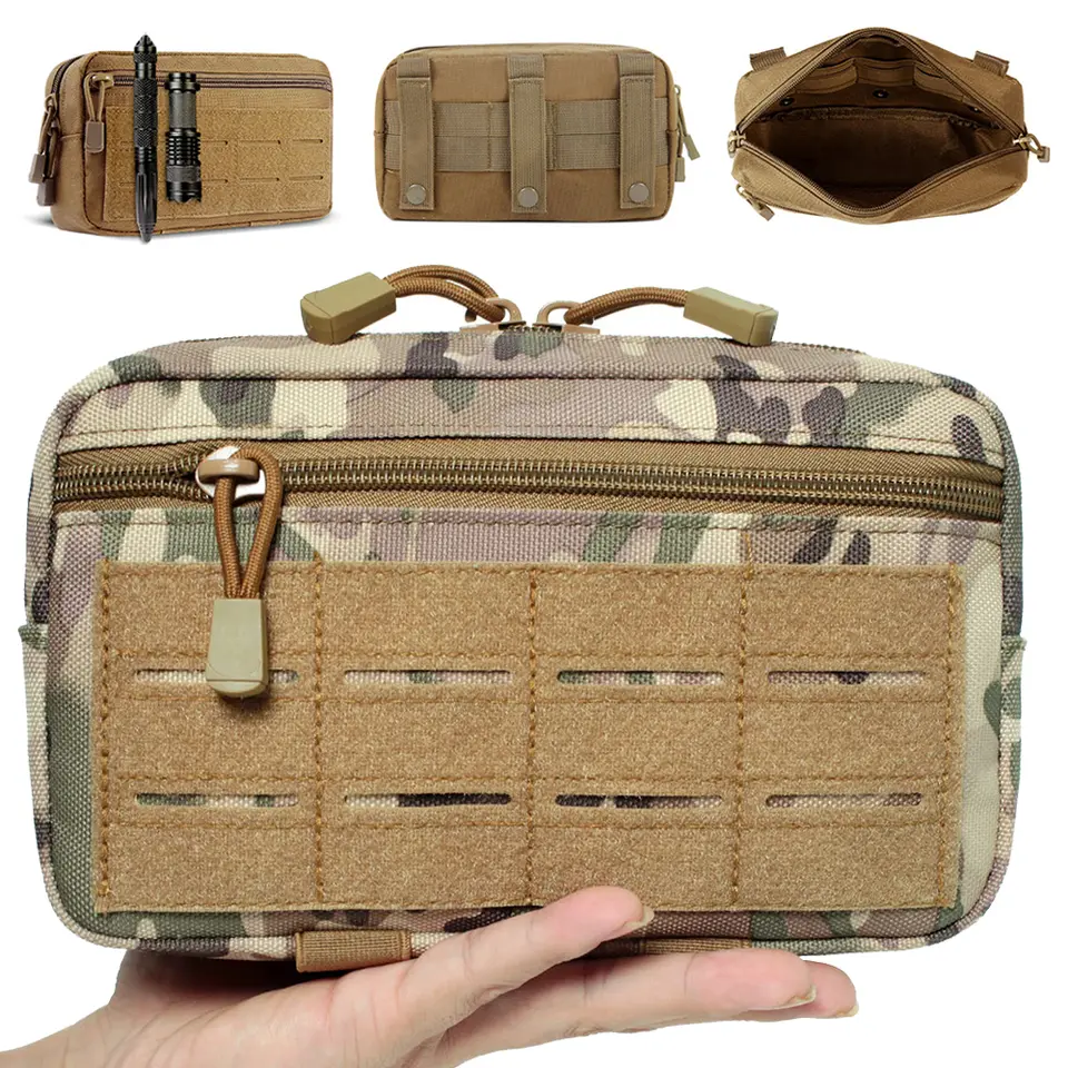 Image of Compact Tactical Waist Pack with MOLLE System – Durable Outdoor Utility Belt Bag for Hunting, Hiking, and Everyday Carry