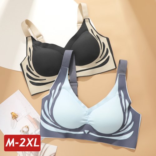 Bild von Plus Größe Super Sammeln Push-Up Bhs Frauen Weiche Unterstützung Nahtlose Unterwäsche Weibliche Volle Tasse Lift-Up Bhs Keine stahl Nachtwäsche