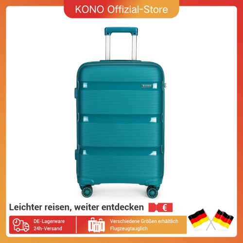 Image of Kono Tsa Lock 4-Roll Lightweight Fashionable Polypropylene Roller Case 66L Wear-Resistant 65x44x27cm