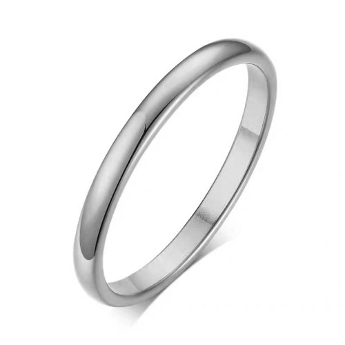 Afbeelding van Elegante RVS Trouwringen - Gouden Gladde Paar Ringen voor Mannen & Vrouwen