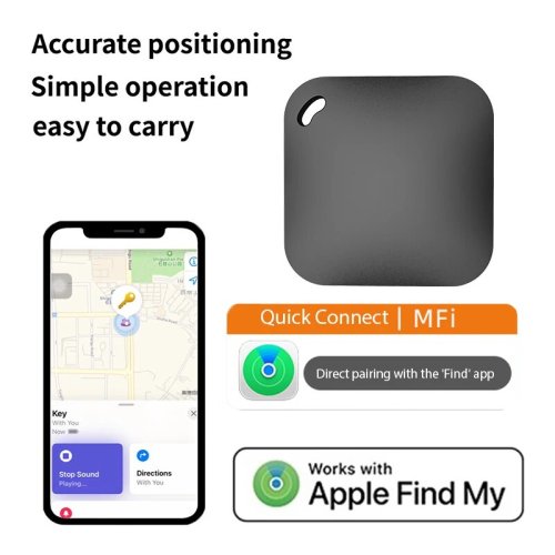 Image of Smart Bluetooth GPS Tracker with Apple Find My Integration – MFi-Certified Anti-Lost Device for Keys, Pets, Kids & More