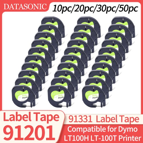 Image de Ruban d'étiquettes multicolore compatible Dymo Letratag