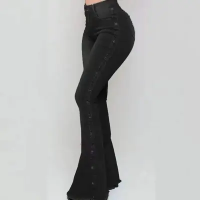 Image de Jean Évasé Taille Haute Vintage - Tendance Automne 2024