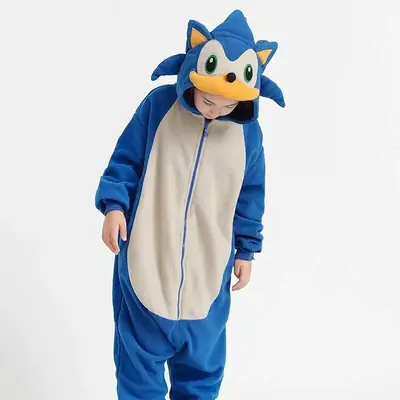 Image de Pyjama Onesie Sonic pour Enfants - Doudou Doux & Mignon