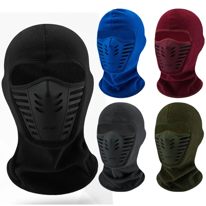 Afbeelding van Warm en Winddicht Fleece Gelaatsscherm met Volledige Bescherming voor Motorrijders, Skiën en Buitenactiviteiten – Thermisch Nekbeschermer en Bivakmuts