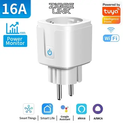 Image de Prise Intelligente WiFi & Zigbee - Contrôle Vocal Alexa & Google Home