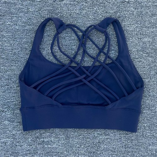 Imagen de Nuevo Sujetador deportivo para Fitness para mujer, Push Up, espalda cruzada, a prueba de golpes, par...