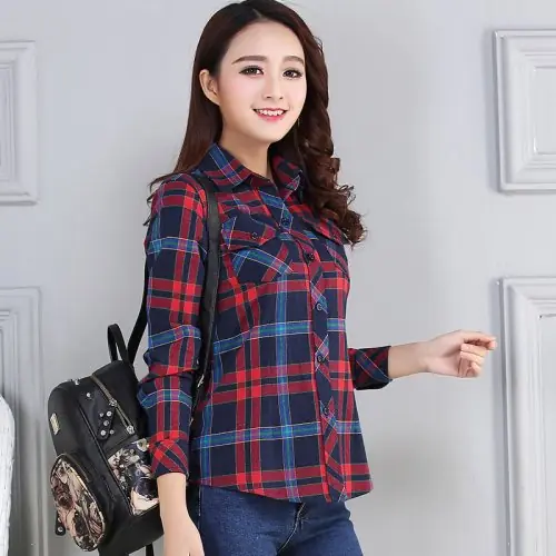 Image de Chemise à Carreaux Femme Automne 2021