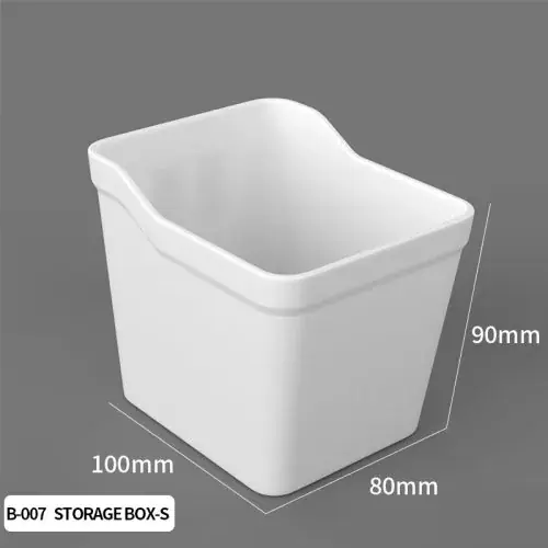 Blanc rangement boîte-S