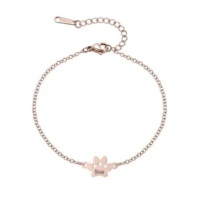 Image de Bracelet Personnalisé avec Patte de Chien
