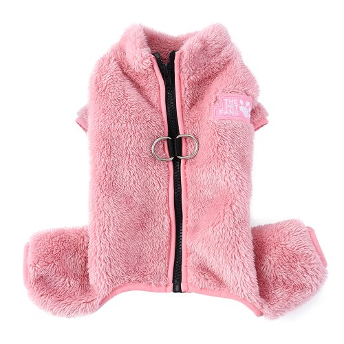 Immagine di Morbido pile vestiti per cani inverno quattro gambe coperte peluche cappotto per animali domestici D...