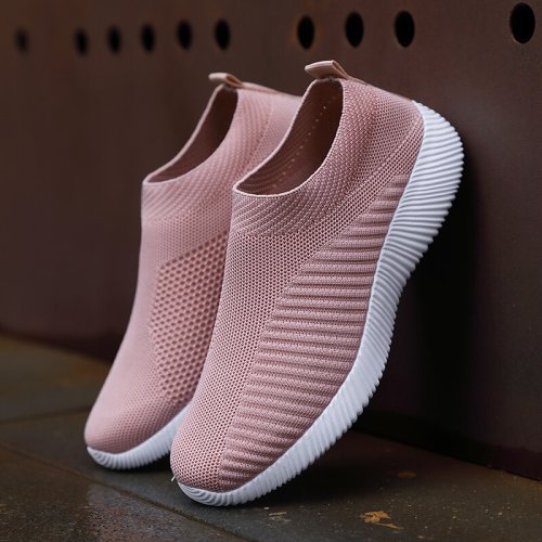 Immagine di Scarpe da donna moda estiva Scarpe da ginnastica da esterno morbide Scarpe da donna comode e leggere Slip On Mocassini da donna Scarpe da passeggio per donna