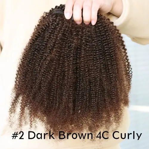 Image de Cheveux Vierges Remy 4C Afro Crépus - 30 Paquets