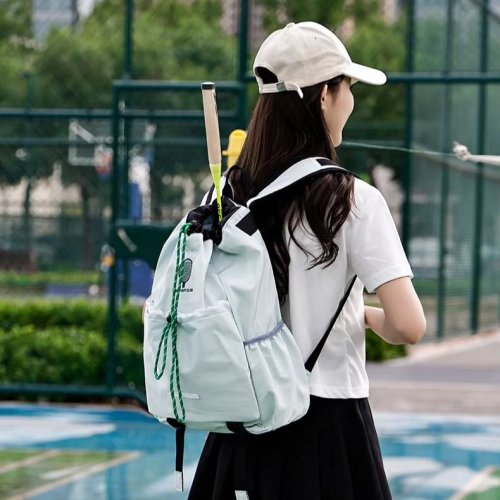 Imagen de Bolsa Portátil para Raqueta de Tenis con Cordón – Mochila Ligera y Transpirable para Deportes al Aire Libre, Ideal para Hombres y Mujeres