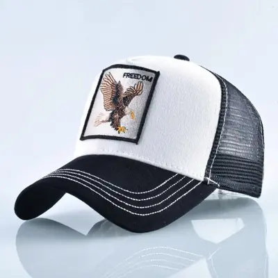 Image de Casquette Camionneur avec Patch Chèvre Brodé - Style Unisexe