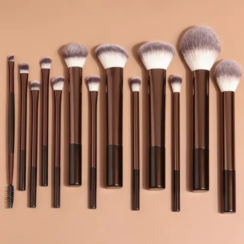 Image de Kit de Pinceaux de Maquillage 13 Pièces - Précision & Élégance