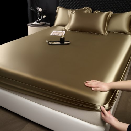 Zdjęcie Eleganckie Prześcieradło Satynowe z Gumką – Idealne do Łóżka 140x200 i 160x200