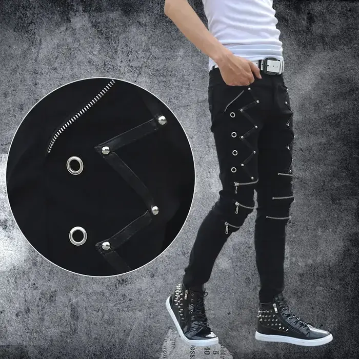 Image de Jean Skinny Homme Taille Haute - Style Décontracté & Moderne