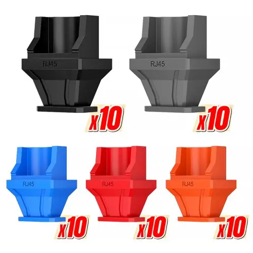 Image de Capuchon Anti-Poussière RJ45 - Protection Flexible pour Routeur et Commutateur