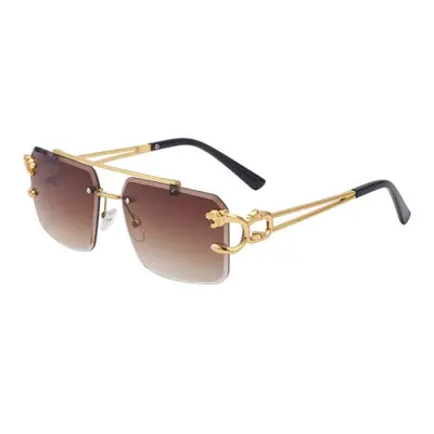 Image de Lunettes de Soleil Léopard UV400 - Style Métal & Gradient