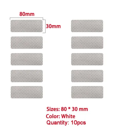 3X8cm weiß