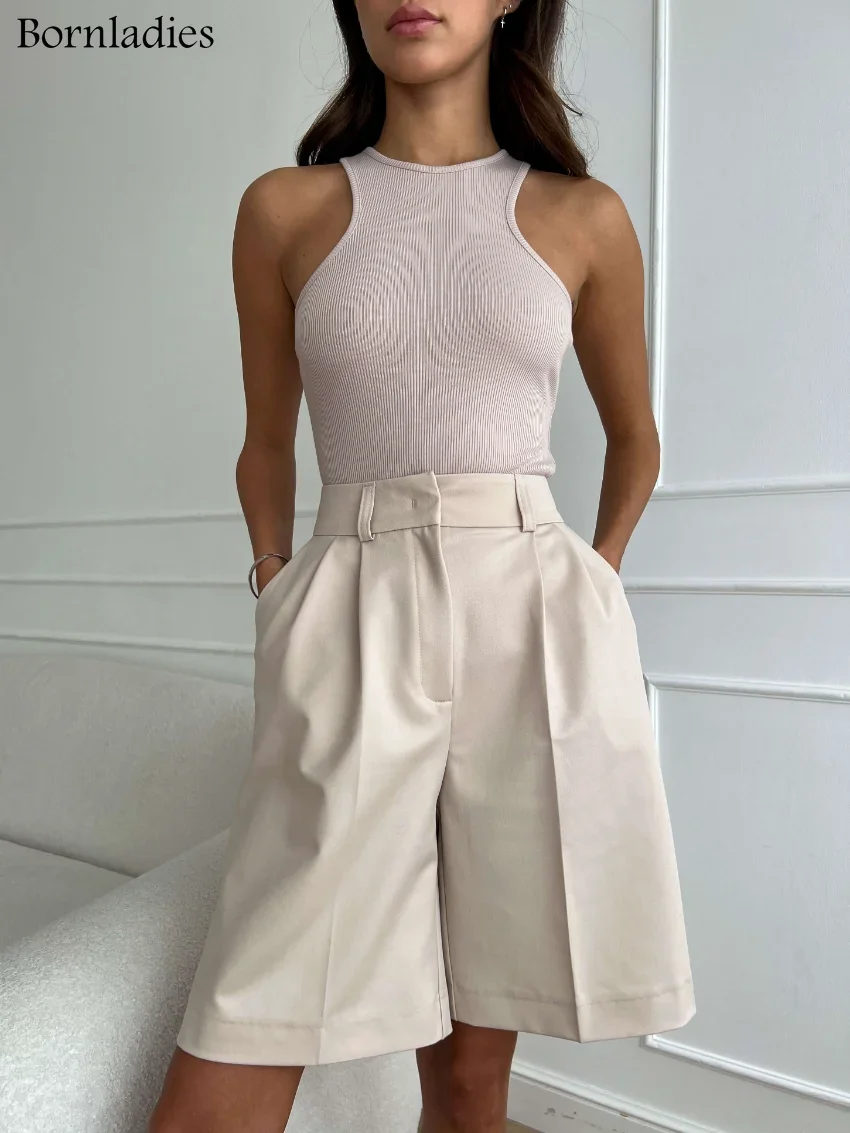 Image de Shorts Taille Haute Femme Y2K - Style Décontracté Été