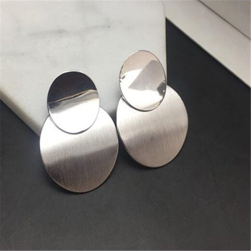 Immagine di Orecchini Vintage Geometrici in Metallo 2025 - Eleganti Gioielli di Moda per Donne e Regali Speciali