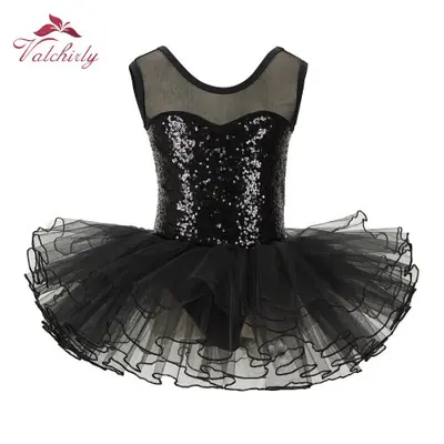 Image de Robe de Ballerine Pailletée - Costume de Danse Élégant