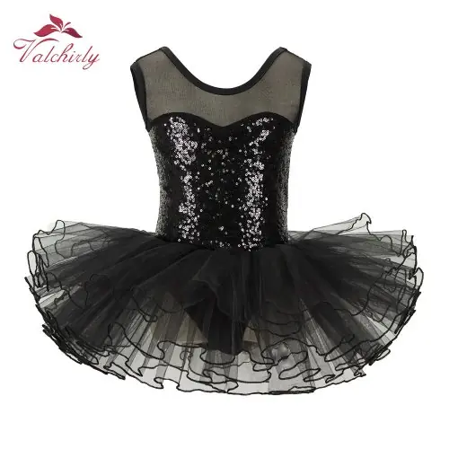 Image de Robe de Ballerine Pailletée - Costume de Danse Élégant