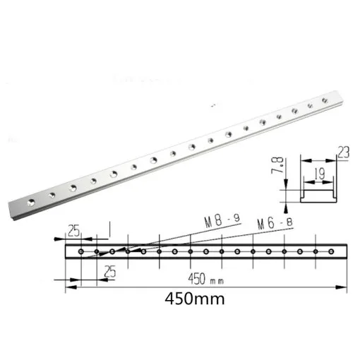 1st 450mm met gat