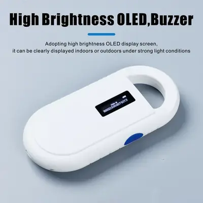 Image de Lecteur de Puce Animale Portable - Scanner USB pour Chiens, Chats et Chevaux