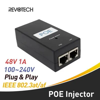 Image de Injecteur PoE avec Adaptateur Sans Fil pour Caméra IP