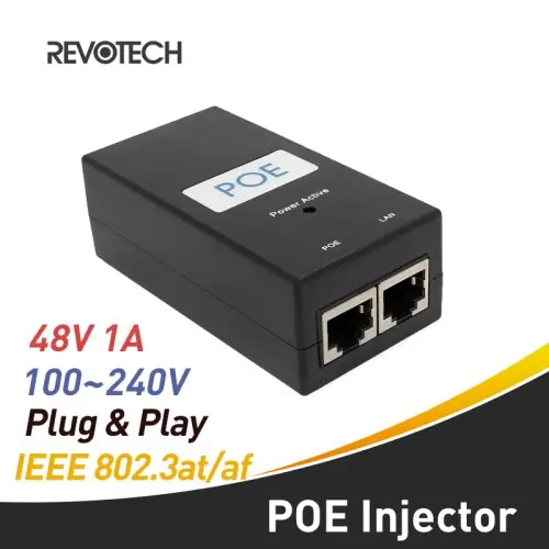 Image de Injecteur PoE avec Adaptateur Sans Fil pour Caméra IP