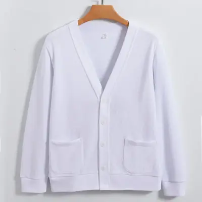 Image de Cardigan Homme Tricot Col V Coton Style Coréen Automne