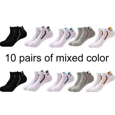 Image de Chaussettes Hommes Sportives - 10 Paires Coton Respirant