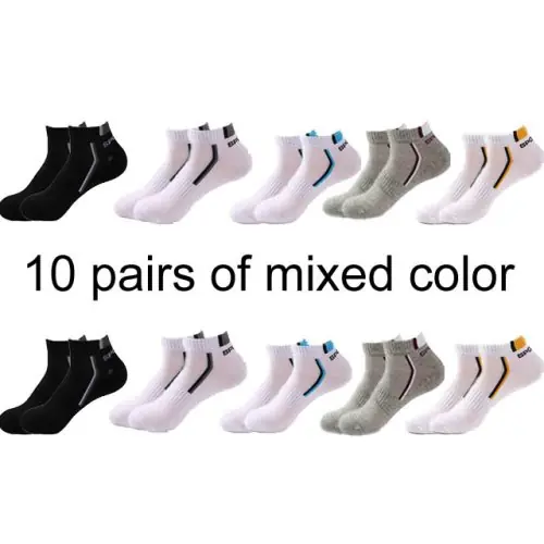 Image de Chaussettes Hommes Sportives - 10 Paires Coton Respirant